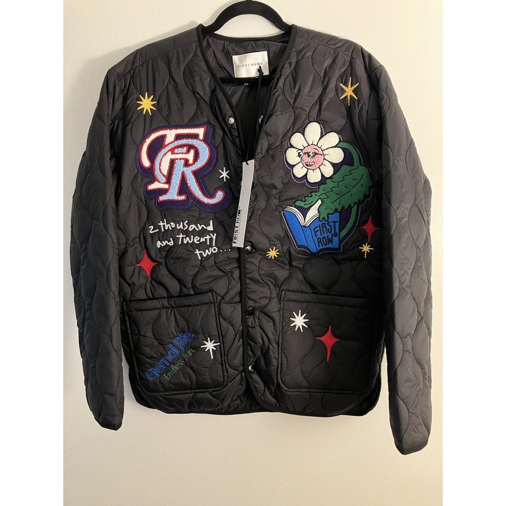 First Row Denim Quilted Sunshine Jacket NWT Women's Sz Medium
